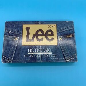 Vintage Pictionary Hip-Pocket‎ Edition 1985 Game of Quick Draw Lee Jeans Promo
